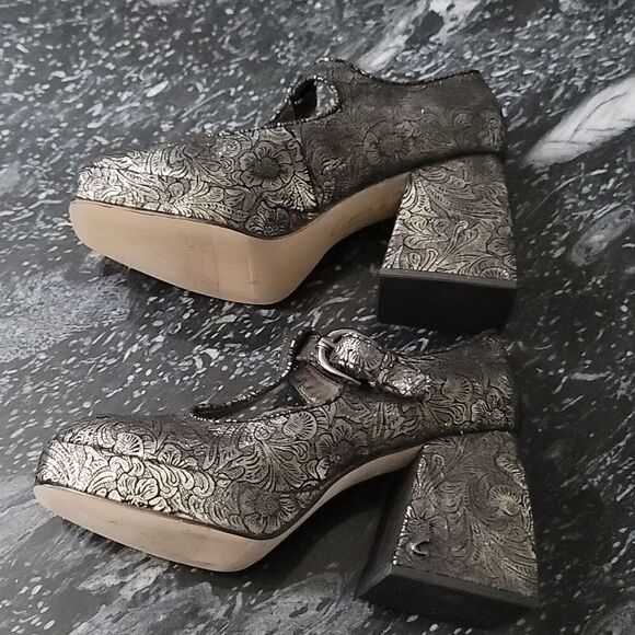 BRAND NEW CIRCUS NY by SAM EDELMAN KAY WOMEN'S PEWTER FLORAL PUMP - Picture 7 of 15